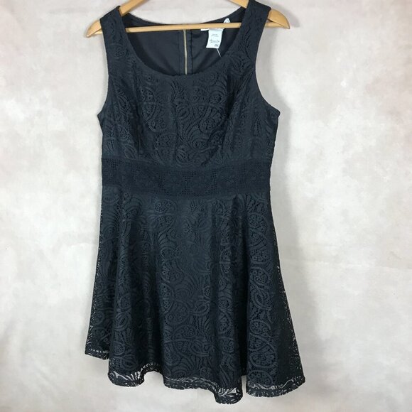 AMERICAN RAG Plus 0X Black Lace Fit & Flare Dress NWT - Picture 5 of 6